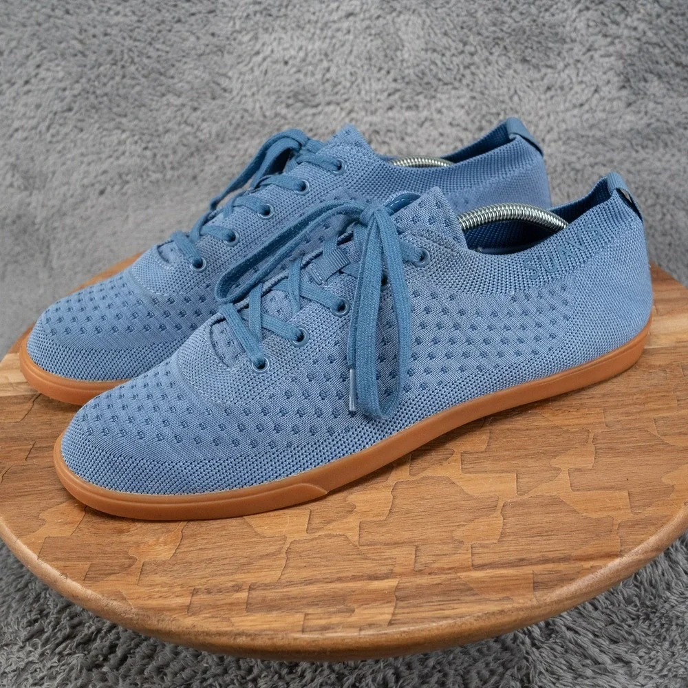 SUAVS Men's The Zilker Gum Knit Comfort Lace Up Sneakers Denim Size 12 US